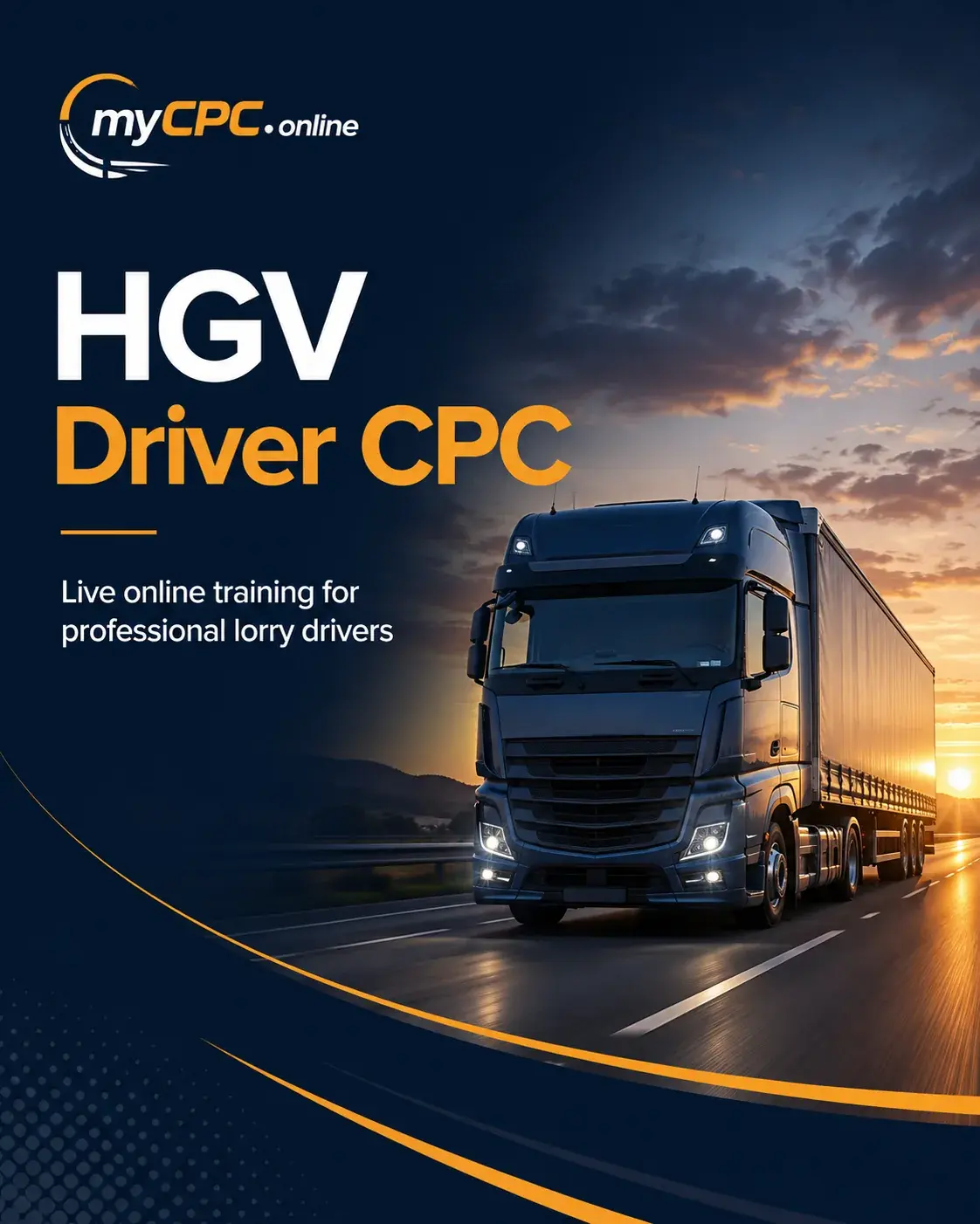 HGV Driver CPC promotional artwork.