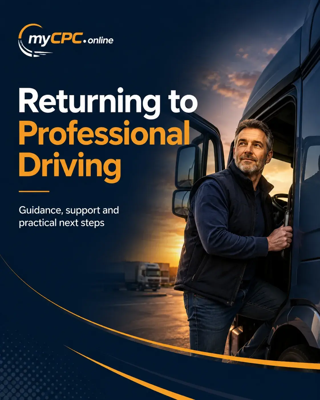 Returning to Professional Driving promotional artwork.